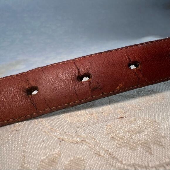 Coach Vintage Black Cowhide Leather Belt with Solid Gold Brass Buckle 32” 80cm main image 7